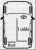 FORD 6034286 Cable, parking brake